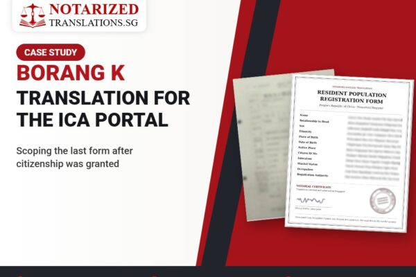 Scoping a Borang K Translation for the ICA e-Service Portal