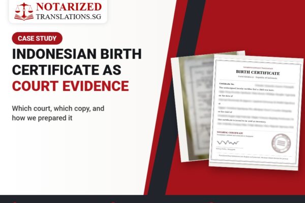 Which Court, Which Copy: Preparing an Indonesian Birth Certificate as Evidence in Singapore