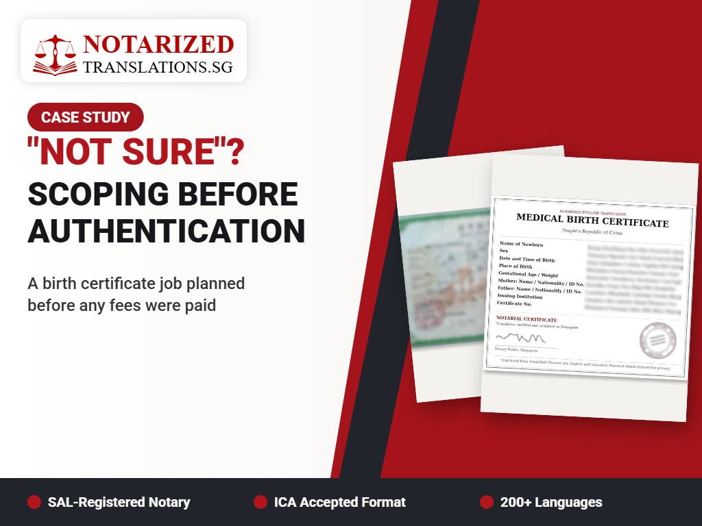 “Not Sure” Was the Real Problem: Scoping a Birth Certificate Job Before Buying Any Authentication